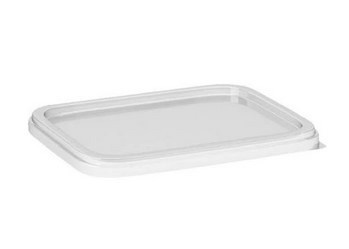 Víčko na vaničku čiré 11x8,5cm (50ks) | Jednorázové nádobí - Kelímky, tácky, talíře, boxy